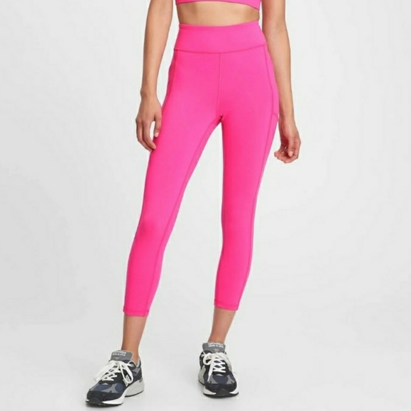 GAP High Rise Pocket 7/8 Sculpt Revolution Leggings Hot Pink Sz xs - Picture 1 of 6